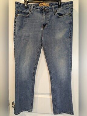 SEVEN7 Straight Fit Jeans Womens 36x30 Medium Wash Stretch Denim